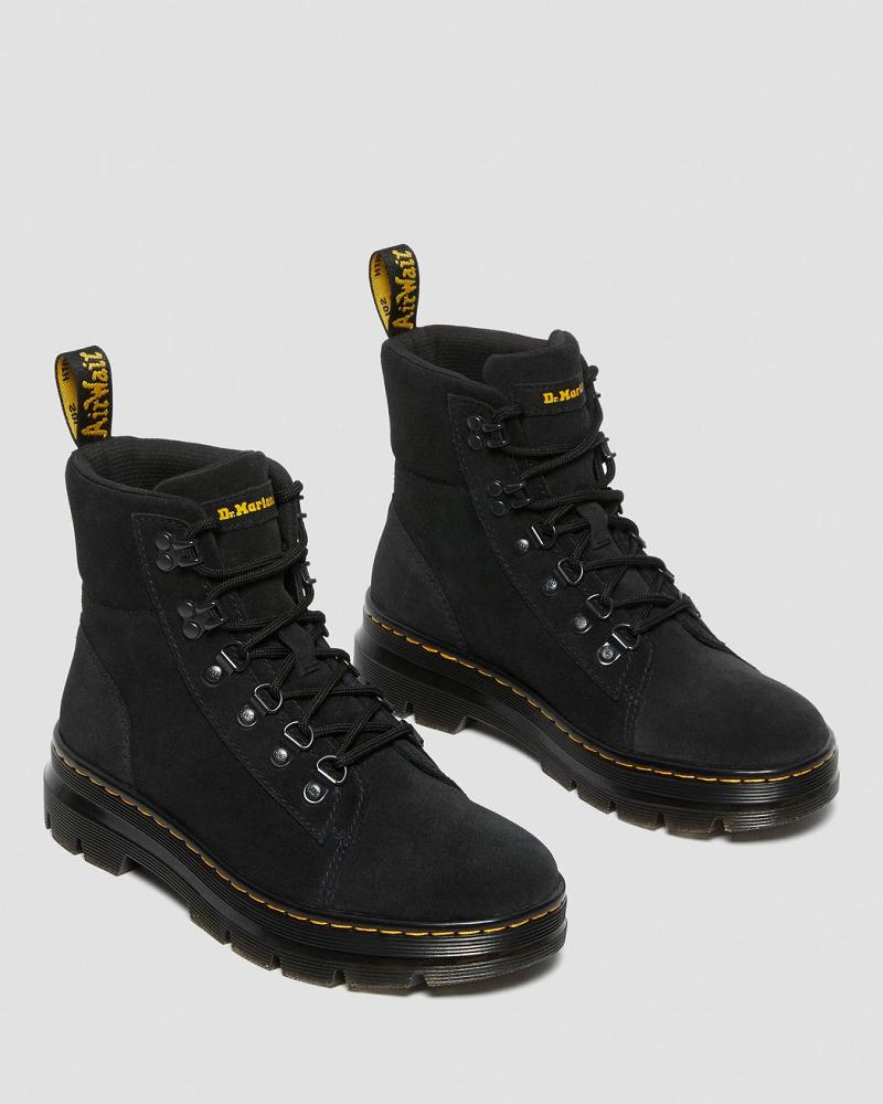 Botas Casuales Dr Martens Combs Women Gamuza Mujer Negros | MX 681ILH